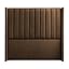 Vertical Panel Upholstered Headboard - Velvet (Charcoal Grey, Queen, Winged)