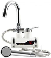 Instant Electric Water Heater Faucet, 3000W Digital Display, 360° Swivel, 30-60°C Temperature Control, ABS Plastic and Stainless Steel Construction, Tankless for Kitchen, Bathroom
