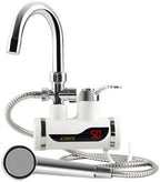 Instant Electric Water Heater Faucet, 3000W Digital Display, 360° Swivel, 30-60°C Temperature Control, ABS Plastic and Stainless Steel Construction, Tankless for Kitchen, Bathroom