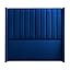 Vertical Panel Upholstered Headboard - Velvet (Charcoal Grey, Queen, Winged)