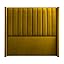 Vertical Panel Upholstered Headboard - Velvet (Charcoal Grey, Queen, Winged)