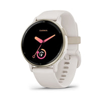 Garmin Vivoactive 5 - Cream Gold Aluminium Bezel with Ivory case and Silicone Band