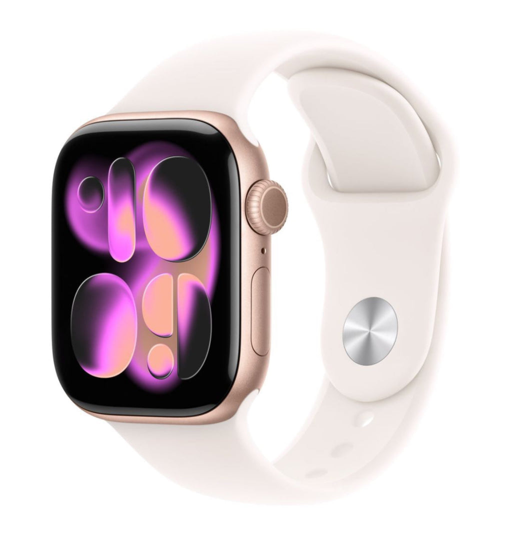 Apple Watch Series 11 GPS 42mm Aluminium Case with Black Sport Band