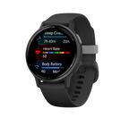 Garmin Vivoactive 5 - Slate Aluminium Bezel with Black Case and Silicone Band