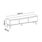 Liverpool White TV Stand