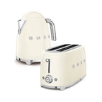 Smeg Retro Combo - 1.7 Litre 3D Logo Kettle Plus 2 Slice Toaster- Pink