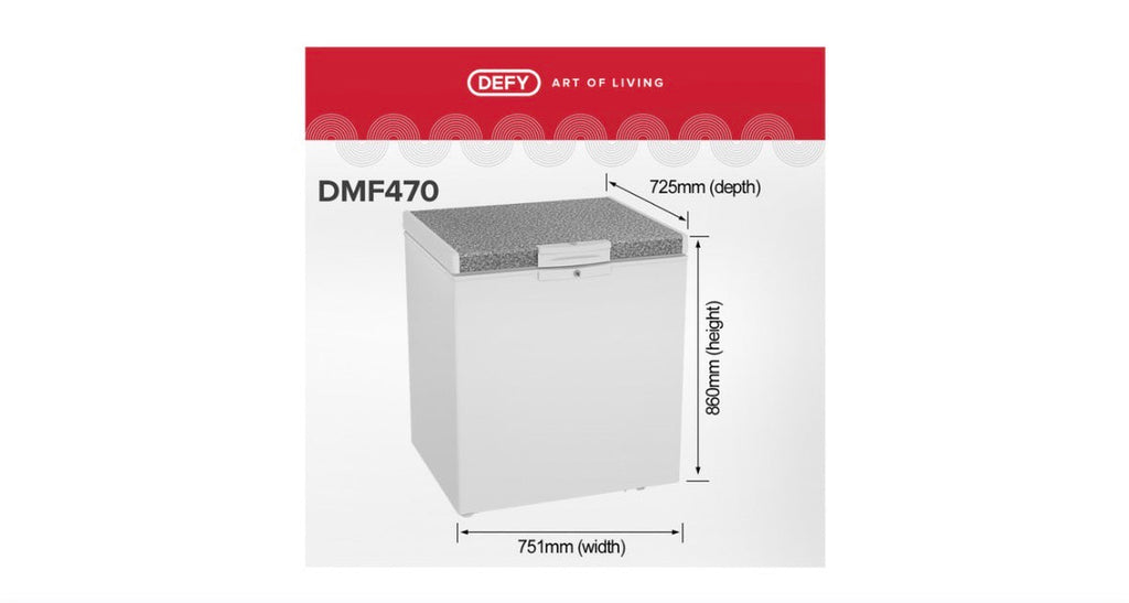 Defy 195 L Multimode Chest Freezer White– DMF470, Chill-In Tech, A-Rated Energy Efficient Deep Freezer