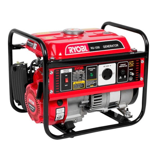 Ryobi 1.2 kVA Petrol Generator 1000 W Black/Red