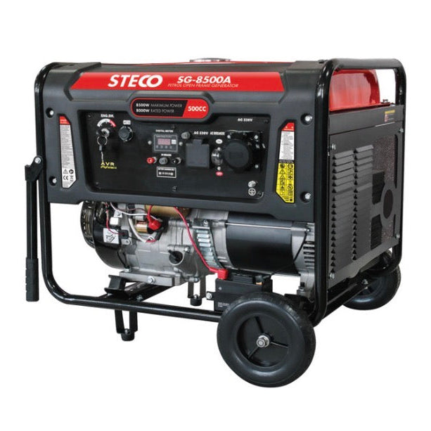 STECO Auto-Start Generator 8500 W Red and Black