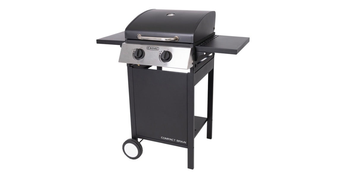 Cadac 2 Burner Compact Gas Braai Space-Saving Design and Precise Heat Control