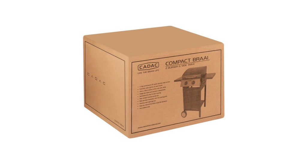 Cadac 2 Burner Compact Gas Braai Space-Saving Design and Precise Heat Control