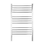 Jeeves Quadro P Heated Towel Rail Polished with Left Power Connection