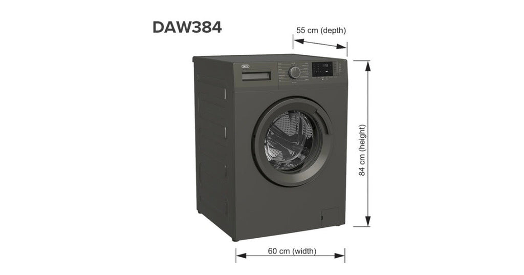 Defy 7 kg Front Loader Washing Machine Manhattan Grey