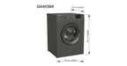 Defy 7 kg Front Loader Washing Machine Manhattan Grey