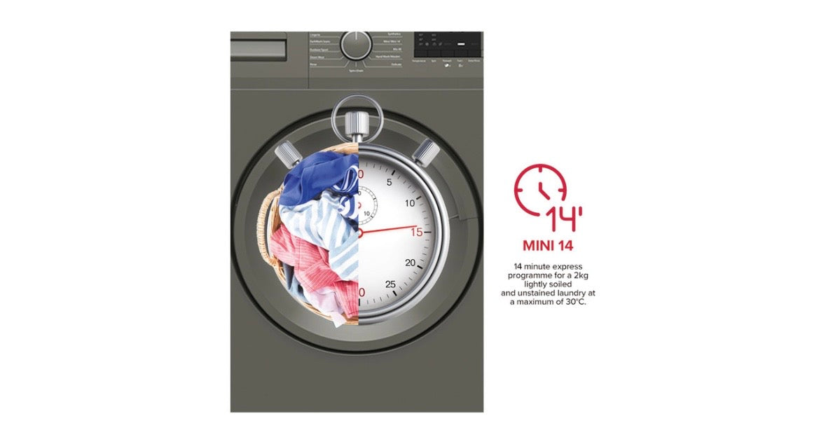 Defy 7 kg Front Loader Washing Machine Manhattan Grey