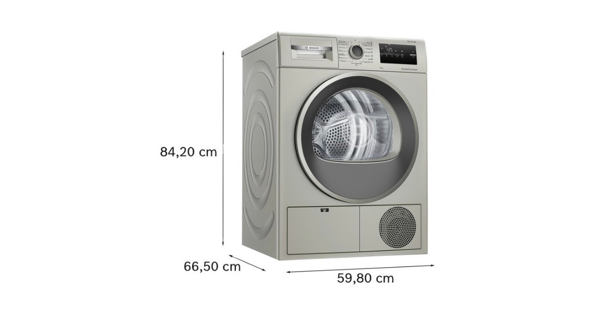 Bosch Series 4 Condenser Tumble Dryer 8 kg Silver WTN85401ZA