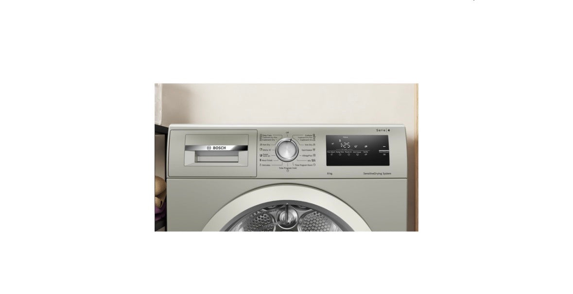 Bosch Series 4 Condenser Tumble Dryer 8 kg Silver WTN85401ZA