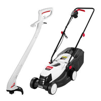 Ryobi Combo 1200 W Electric Lawnmower and 300 W Trimmer – Compact Garden Care Solution KIT340