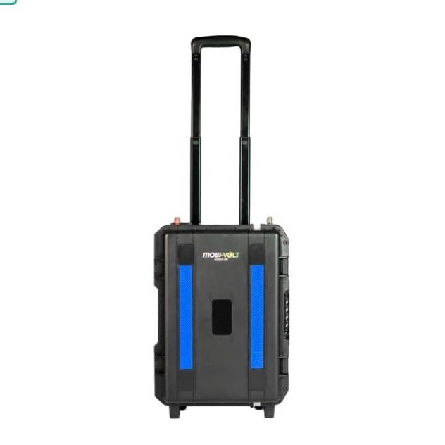 Mobi-volt Pure Sine Wave Hybrid Trolley Inverter - Black/Blue (3000W)