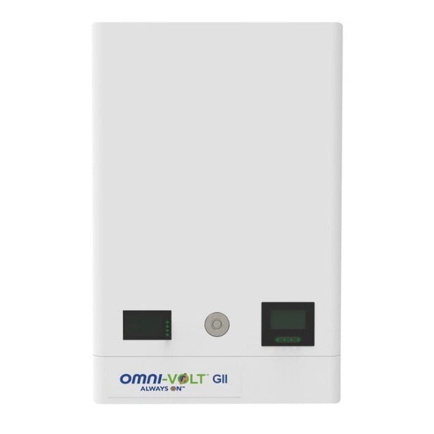 Power4Less Omnivolt G2 5 kW Hybrid Kit: High-Capacity Backup, 5.12 kWh Life PO4 Battery, 5.2 kW Solar Ready, Complete AC Combiner
