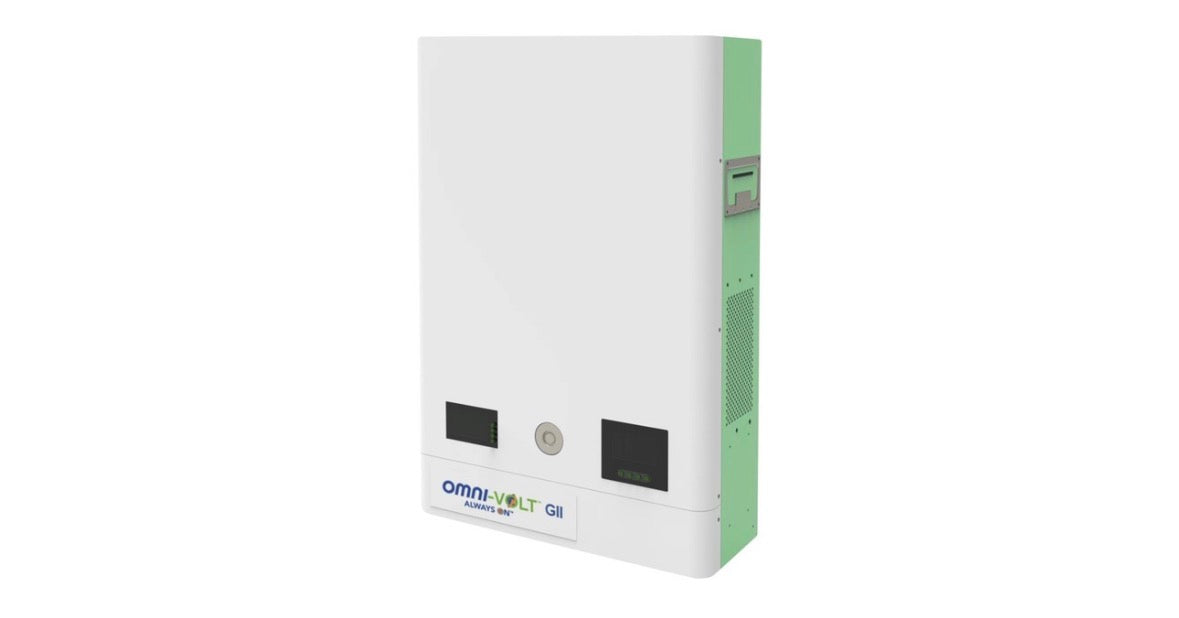 Power4Less Omnivolt G2 5 kW Hybrid Kit: High-Capacity Backup, 5.12 kWh Life PO4 Battery, 5.2 kW Solar Ready, Complete AC Combiner