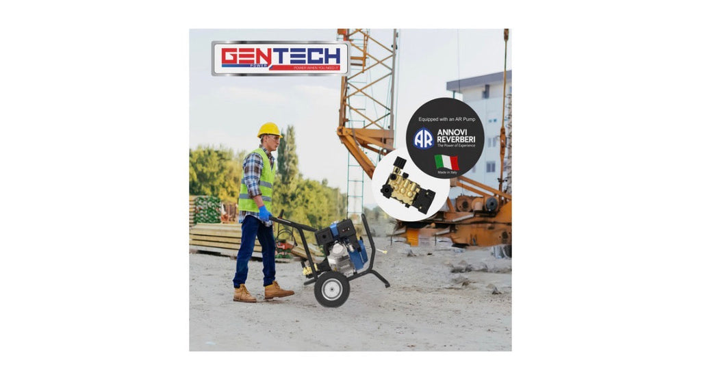 Gentech Industrial 303 Bar (4400 PSI) Petrol High-Pressure Washer - Heavy-Duty Machine for Contractors and Farms GPPW4400