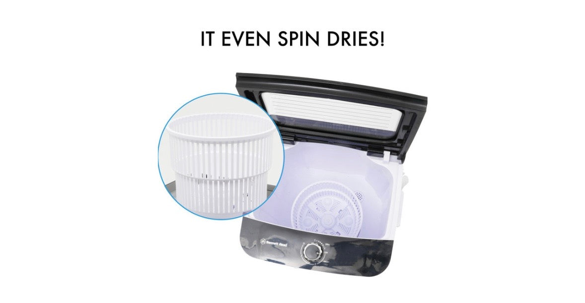 Bennet Read Single Tub Top Loader Washing Machine White and Black 7 KG