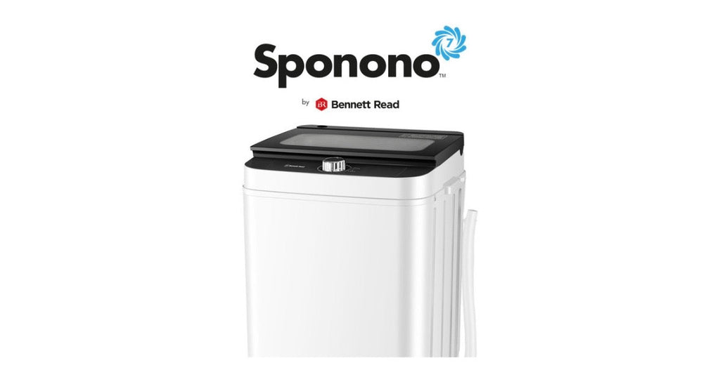 Bennet Read Single Tub Top Loader Washing Machine White and Black 7 KG