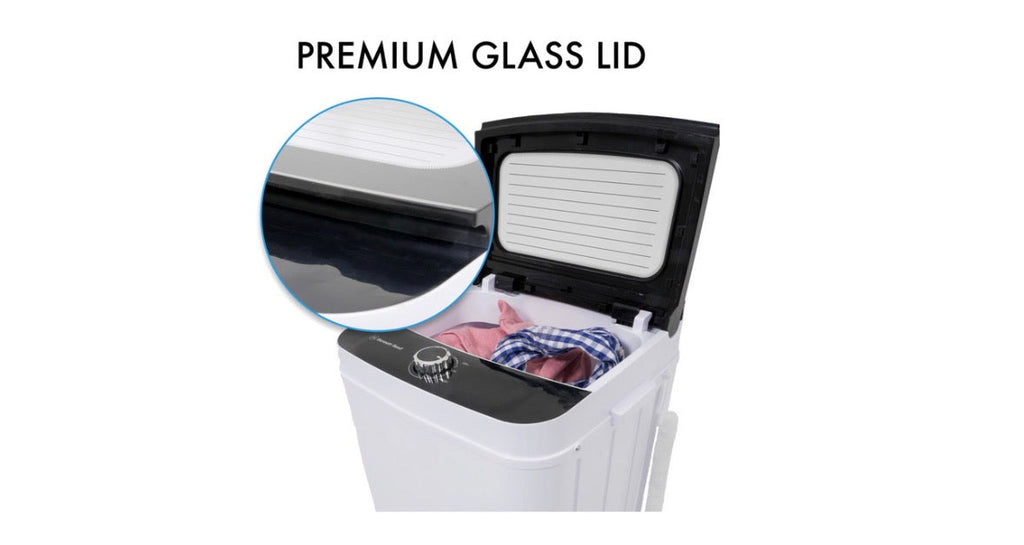 Bennet Read Single Tub Top Loader Washing Machine White and Black 7 KG