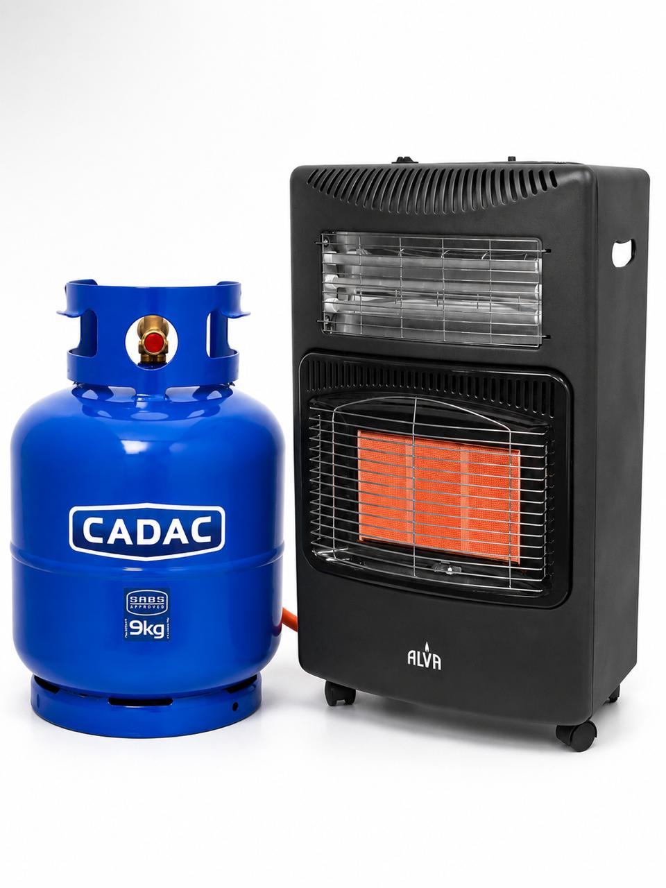 Gas Heater and 9kg Gas bottle