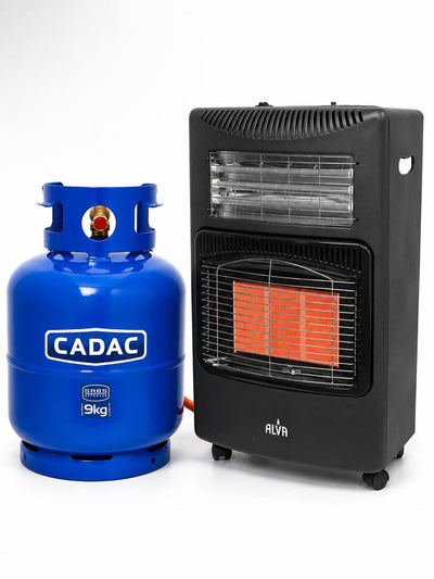 Gas Heater and 9kg Gas bottle Combo