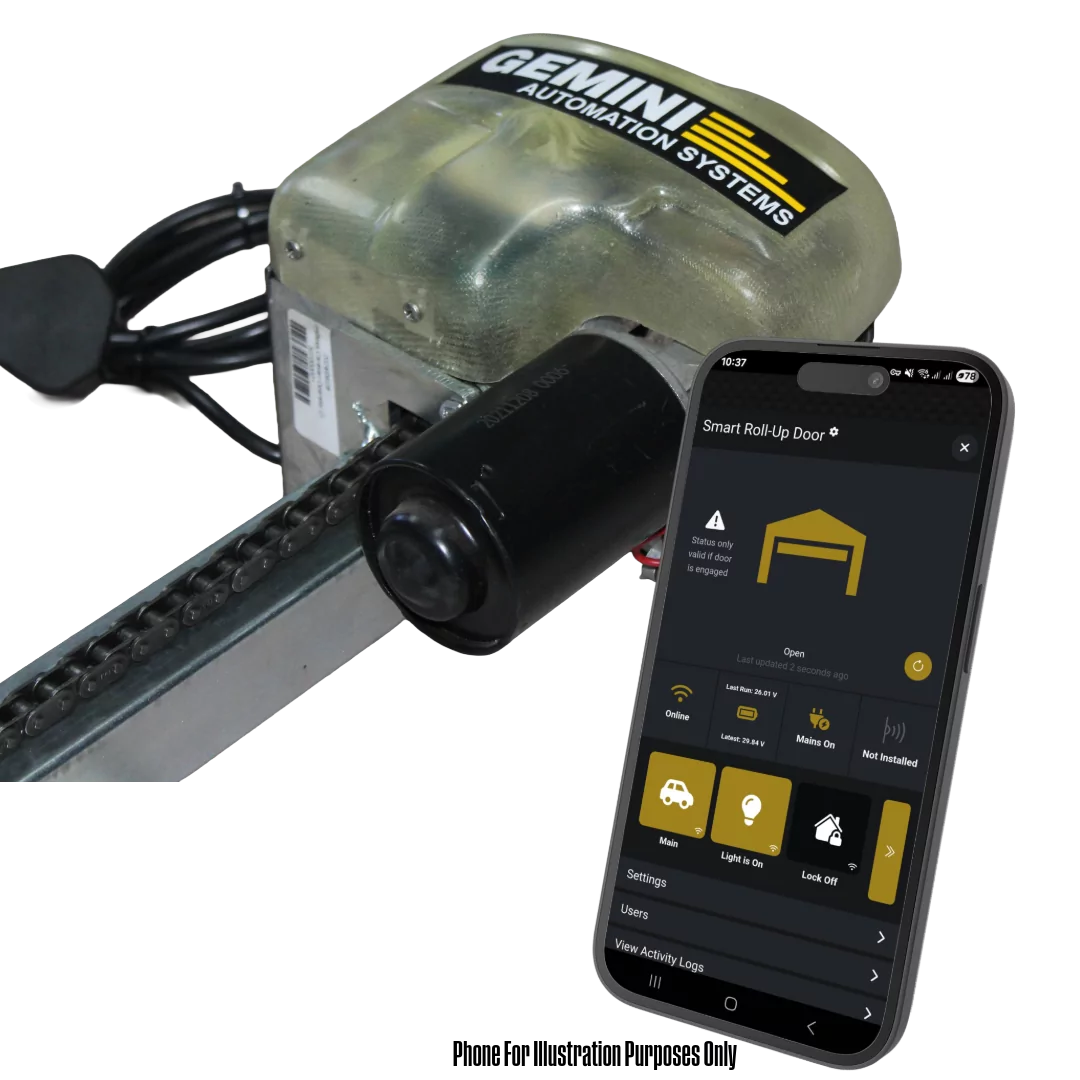 SMART Limit Learning Roll-Up Garage Door Motor (Single Door)