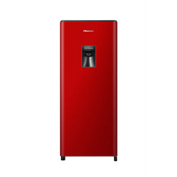 Hisense 177L Single Door Fridge Water Dispenser H235RRE-WD Red