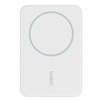 BELKIN BOOSTCHARGE Magnetic Wireless PowerBank 5000 Mah + Stand - For Apple iPhone 12/13/14 and Higher Models - White