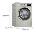 Bosch 8 kg Front Loader: Eco Silence Drive, A+++ Efficiency, Speed Perfect 1400 rpm Washing Machine