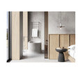 Jeeves Spartan F Heated Towel Rail Polished with Left Power Connection