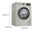 Bosch 9 kg Front Loader Washing Machine Silver WGA144XVZA